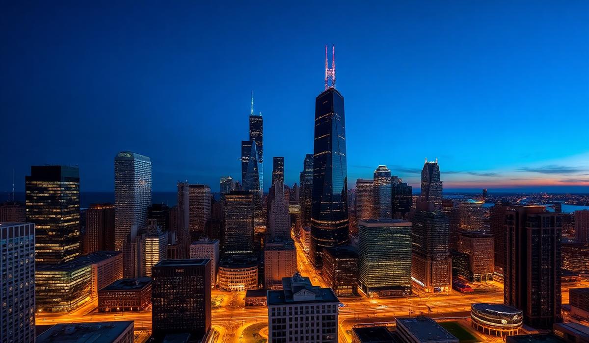 Chicago skyline, home of our US business partner